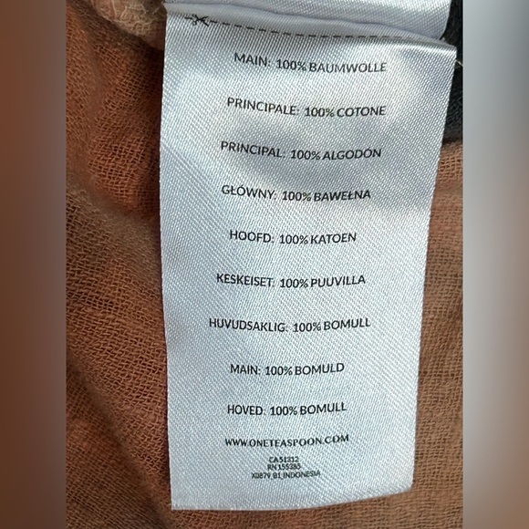 One Teaspoon Hand Dyed Mirage Muslin Long Sleeve 100% Cotton Shirt Women Size M - Picture 12 of 14